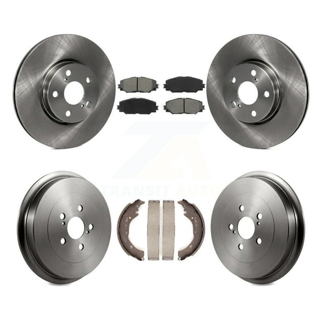 Transit Auto Front Rear Disc Brake Rotors Semi-Metallic Pads and Drum Kit for Car Toyota Corolla K8S-103446