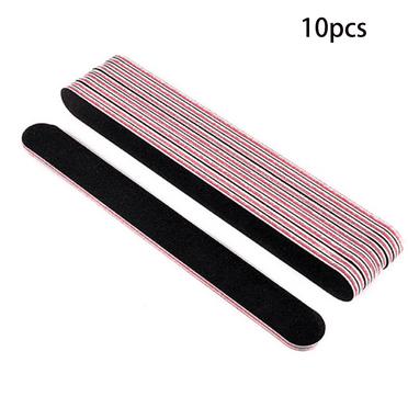 FACEGA 10 Pieces Nail File,Durable Emery Boards for Nails with Red Heart Design,Versatile Nail Files for Professional Nail Care