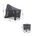 thumbnail image 3 of Covers & all Adirondack Chair and Table Covers for Hartington Plastic/Resin Patio Set, Water-Repellent UV-Resistant Polyester, 3 of 6