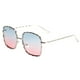 thumbnail image 2 of Marco ondulado Hombres Mujeres Diseñador Fahion Eyewear Vintage Eyeglasses SunGlasses UV400 Azul rosado Soledad Gafas de sol, 2 of 7