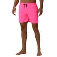 thumbnail image 5 of INSPIRE CHIC Men's Shorts Summer Colorful Elastic Waist Drawstring Surfing Board Shorts 32 Pink, 5 of 6