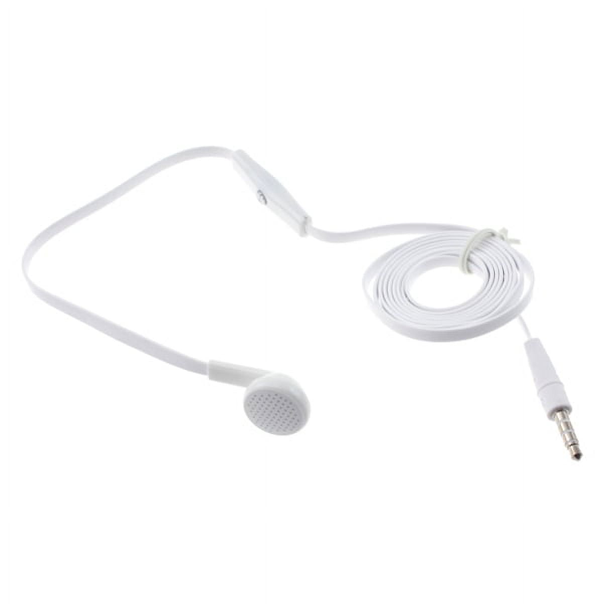 Mono Headset for Motorola Moto Tab G70/G62 - Wired Earphone Single Earbud 3.5mm Headphone Flat for Tab G70/G62