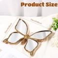 thumbnail image 2 of Butterfly Mirror Wall Decor, Butterfly Design Wall Mounted Sculptures, Retro Decorative Bug Insects Animals Beetle Mirrors, Creative Butterfly Home Decor for Living Room Bedroom(Butterfly), 2 of 11