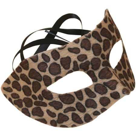 Star Power Spotted Cheetah Half Mask, Brown, One-Size (6.5