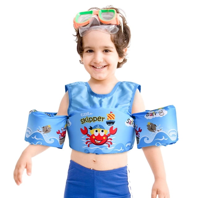 Chaleco Salvavidas VVYY8985 Cangrejo Ajustable para Niños y Niñas de 3 a 8 Años