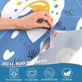 thumbnail image 3 of Yayeee Kitchen Curtains Tier Pair Light Filtering 27"x36" Rod Pocket Short Cafe Window Panel, Cute Fried Eggs, 3 of 7