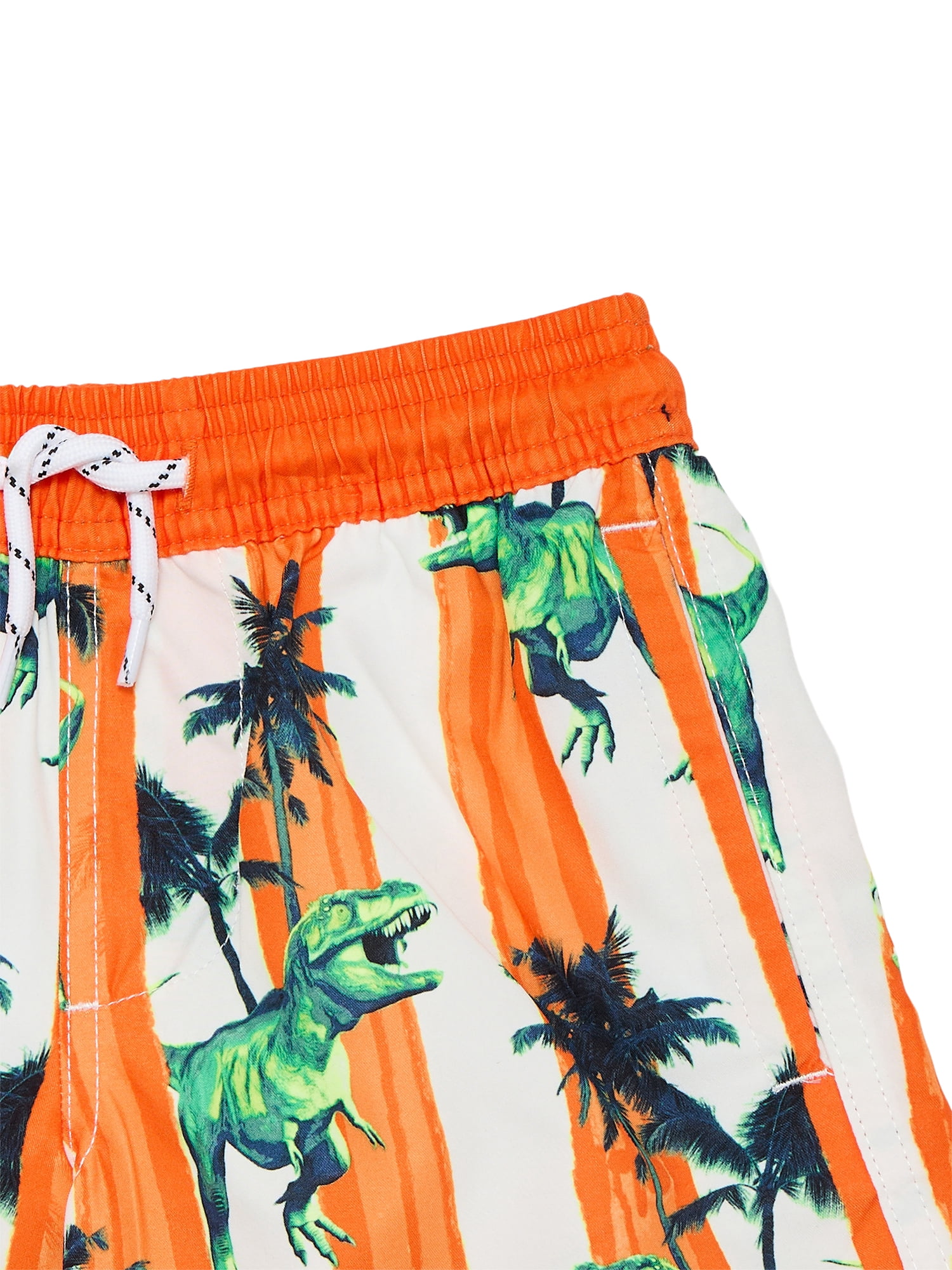 Wonder Nation Little and Big Boys Quick Dry Swim Trunks with UPF50+, Sizes 4-18 & Husky