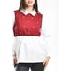 thumbnail image 4 of Blusa con chaleco de perlas Roman Fashion /Juvenil, 5102 (Blanco / Vino) vino G, 4 of 6