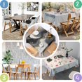 thumbnail image 4 of Black and Gold Marble Glitter Splashes Pattern Square Tablecloth,Waterproof Square Table Cover,Wipeable Spillproof Washable Table Cover for Home Kitchen Party Decor 60"x60"(152x152cm), 4 of 6