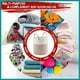 thumbnail image 4 of Cesta de Lavandería Grande para Mantas, Juguetes, Ropa Sucia en Sala de Estar, Baño, Dormitorio, 56 L(Blanco y Marrón), 4 of 8