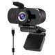 thumbnail image 1 of Webcam 1080P Full HD con micrófono incorporado USB Auto Focus Web Camera PC JShteea El nuevo, 1 of 6