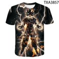 thumbnail image 2 of Anime pattern 3d printed cartoon dragonball T-shirt round neck and short sleeves men large size loose half sleeves toppangjing, 2 of 4