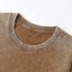 thumbnail image 3 of Jersey Elvqul Caballero Algodón Liso Casuales Marrón Manga Corta Cuello Redondo, 3 of 3