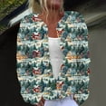 thumbnail image 1 of Cárdigan de mujer, cárdigan de manga larga, ahuecado, color sólido, chaqueta informal, parte superior de poliéster para mujer, 1 of 5