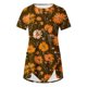 thumbnail image 5 of Blusas de Manga Corta para las Mujeres Botón Impreso Cuello Redondo Top Casual, Blusas para las Mujeres Casual, 5 of 5