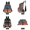 thumbnail image 4 of FORMRS Mini Backpack Purse for Women Travel Daypack Casual Shoulder Bag, Astronaut at Dawn, 4 of 7