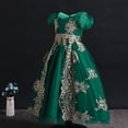 thumbnail image 3 of HAWEE Costume de Princesse Jasmine Tenue Aladdin Robe de Bal pour Filles Carnaval Cosplay Fête Déguisement, 3 of 7
