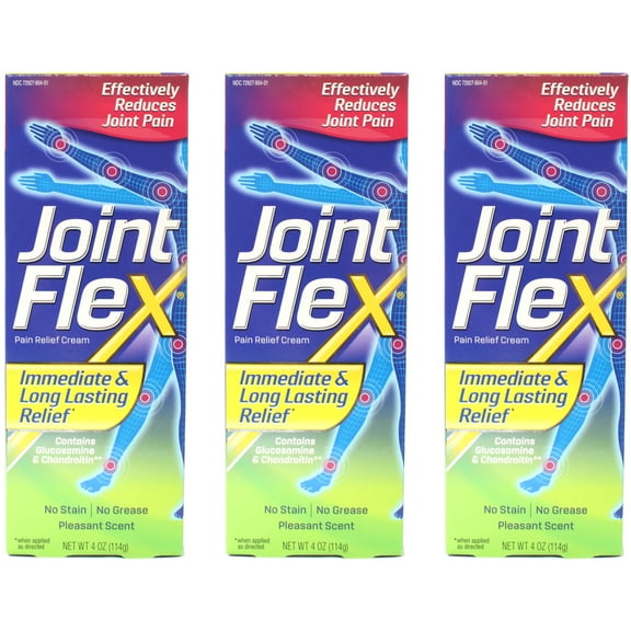 3 Pack - JointFlex Pain Relieving Cream 4oz Each