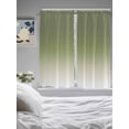 thumbnail image 3 of Bedroom Curtains 63 Inches length, Sage Green Ombre Window Treatment Curtain Drapes, Farmhouse Sage Green Ombre Rod Pocket Curtain Panels for Living Room Kitchen, 42"x63", 2 Panels, 3 of 7