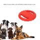 thumbnail image 4 of Disco Volador Para Entrenamiento De Perros, Disco Volador Para Perros Con Alivio Del Estrés Limpieza De Dientes Suave De Goma Natural Para Parque ANGGREK  Otros, 4 of 8