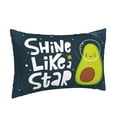 thumbnail image 2 of Balery Avocado in Space1 Bedding Queen Pillow Cases - Envelope Closure - Soft Brushed Microfiber Fabric - Shrinkage and Fade Resistant Pillow Cases-20"x30", 2 of 9