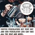 thumbnail image 4 of Coffee Percolator Glass Top Replacement-Glass Percolator Top for ,,, Percolators and More 3Pack,3 * Coffee Percolator Glass Top Replacement,Transparent, 4 of 6