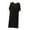 *Black, variant on VBVC Women's Short Sleeve Crew Neck Nightgown , Ladies' Loose Fit Pleated Soft Sleep Dress , Casual Home Loungewear Nightwear For Women,Black,M-XL