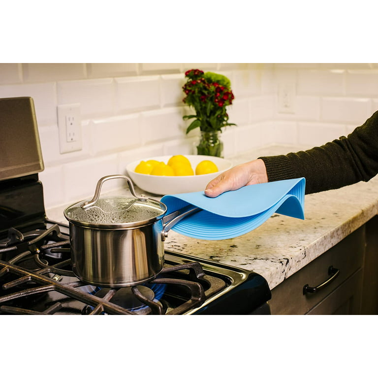  Safe Grabs: Multi-Purpose Silicone Original Microwave Mat from  Shark Tank  Splatter Guard, Trivet, Hot Pad, Pot Holder, Kitchen Tool  (BPA-Free, Heat Resistant, Dishwasher Safe), Ocean Blue: Home & Kitchen