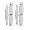 thumbnail image 1 of 2 Pcs Hueco de Cortina Abrazaderas de Puerta Pared para Colgar Ropa Sombrero con Tornillos perfecl  valor retenido cortina, 1 of 8
