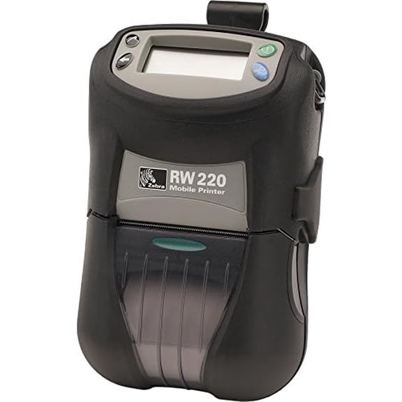 Restored Zebra RW220 Mobile Thermal Printer  Portable, Monochrome, USB & Bluetooth, 2-Inch Label Print - R2A-0UMA010N-00 (Refurbished)