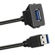 thumbnail image 4 of Cable USB 3,0 de un solo puerto cuadrado de 1 metro, resistente al agua, tipo bayoneta, para tablero de instrumentos de automóviles, barcos y motocicletas, 4 of 4