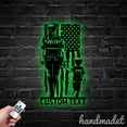 thumbnail image 2 of Handmadetneonsign US Police Mom And Son Metal Wall Art Light, Police Metal Sign Wall Decor, Police Metal Decor, 2 of 5