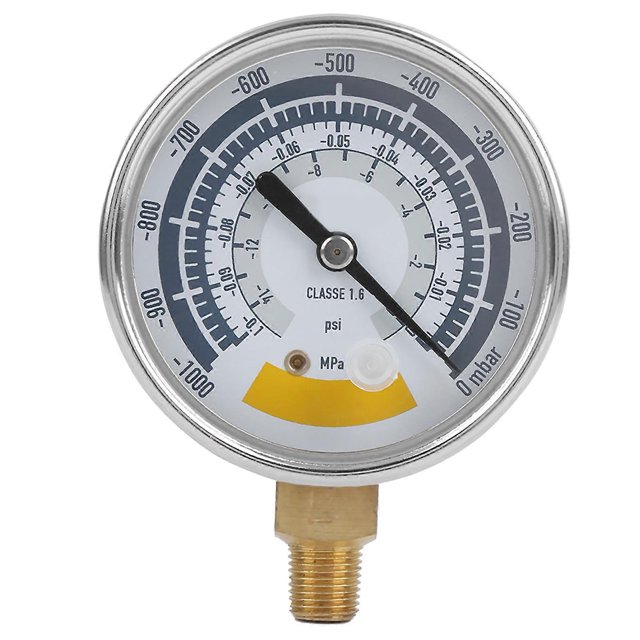 Pressure Gauge Accurate Air Gauge Instrument for Vacuum Pump 0?14psi NPT 1/8in Connector