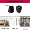 thumbnail image 3 of REGALWOVEN Rubber Leg Cap End Tip Furniture Feet Protector 10mm 3/8" Inner Dia 16Pcs, 3 of 7
