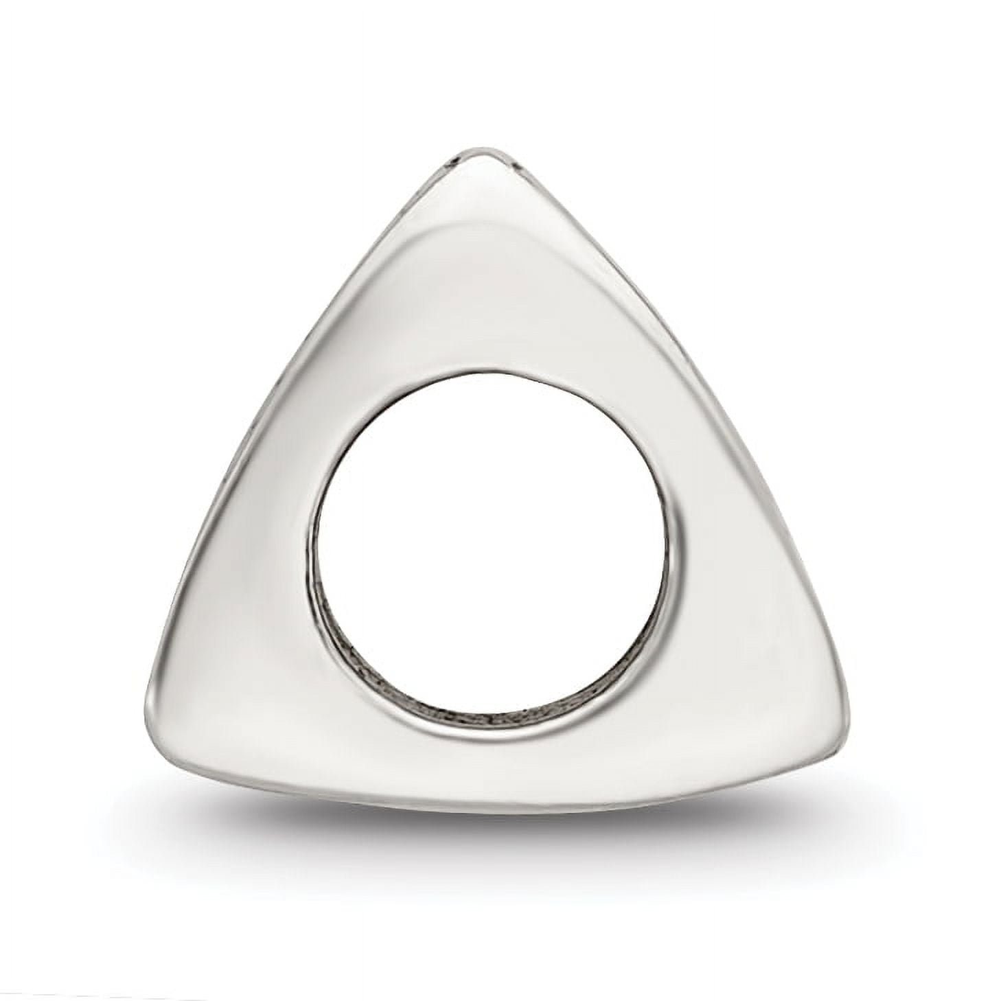 Reflection Beads Sterling Silver Reflections Letter T Triangle Block Bead