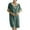 Green, variant on Uaswgudfs Women's 2025 Summer Casual V-Neck Midi Dress - Lace Trim Short Sleeve Silky Flowy Fabric Elegant Everyday Wine S
