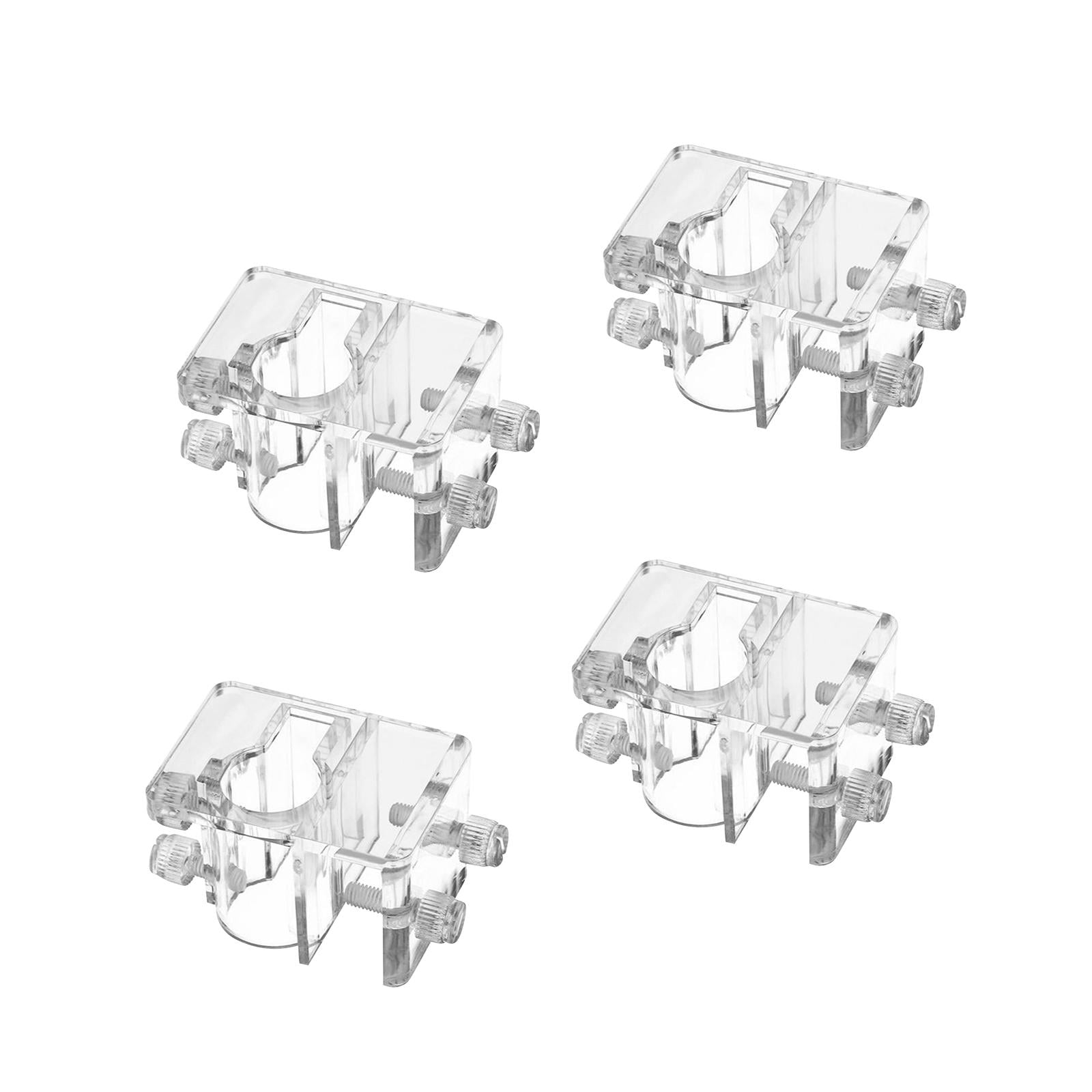 Stgfyxgs 4x Soft Tube Fixture Holder Adjustable Hose Holder Inlet Outlet Pipe Holders Water Pipe Clamp Clear Water Pipe Fixing Clamps for 27mm