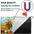 thumbnail image 4 of Fall Thanksgiving Mailbox Covers Magnetic Autumn Pumpkin Mailbox Covers Magnetic Standard Size 25.5 X 21 Inch Maple Leaf Mailbox Post Cover Sunflower Mailbox Wraps Mailbox Decor for Garden Yard, 4 of 6