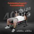 thumbnail image 2 of VEVOR Weight Bench Sit up Bench for Home Gym Strength Training Adjustable Foldable, 2 of 9
