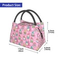 thumbnail image 2 of Honeii pink Holiday Joy Print Cooler Bag Insulated, Large Leakproof Soft Sided Portable Cooler Bag,Lunch Box Lunch Bag, 2 of 6