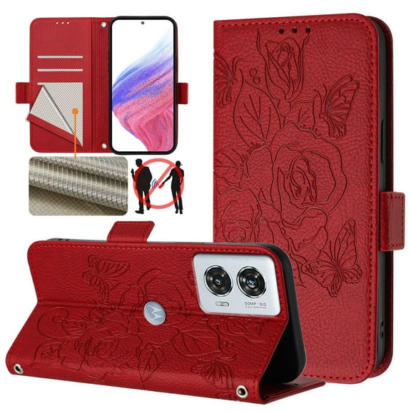 For Motorola Moto G Power 2025/G Play 2025  PU Leather Phone Case with Credit Card Slot Magnetic Wallet Case