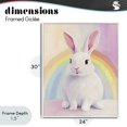 thumbnail image 4 of Stupell Industries Cottage Rainbow Bunny in Pastel Hues White Framed Giclee Art, 24 x 30, by The Prints Vibe, 4 of 8