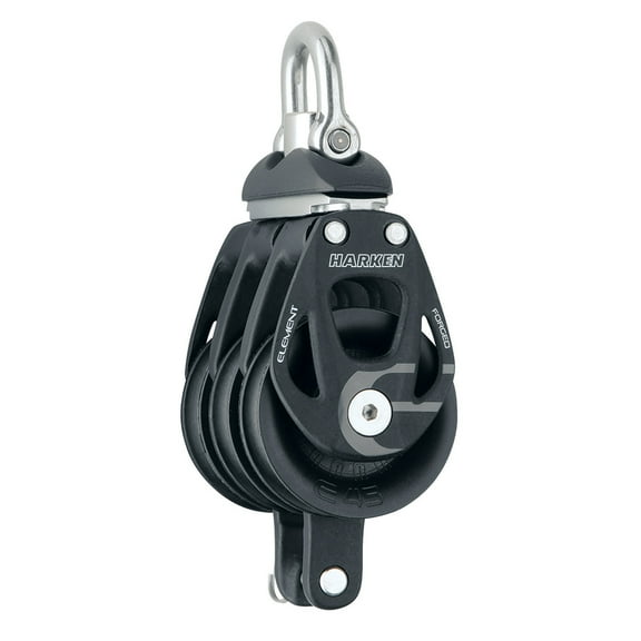 4" Harken 45MM Triple Element Block with Swivel and Becket