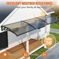 thumbnail image 2 of GUANSU 60x60-160'' Polycarbonate Awning - UPF 50+, UV/Rain Protection for Door/Window/Patio, 2 of 7