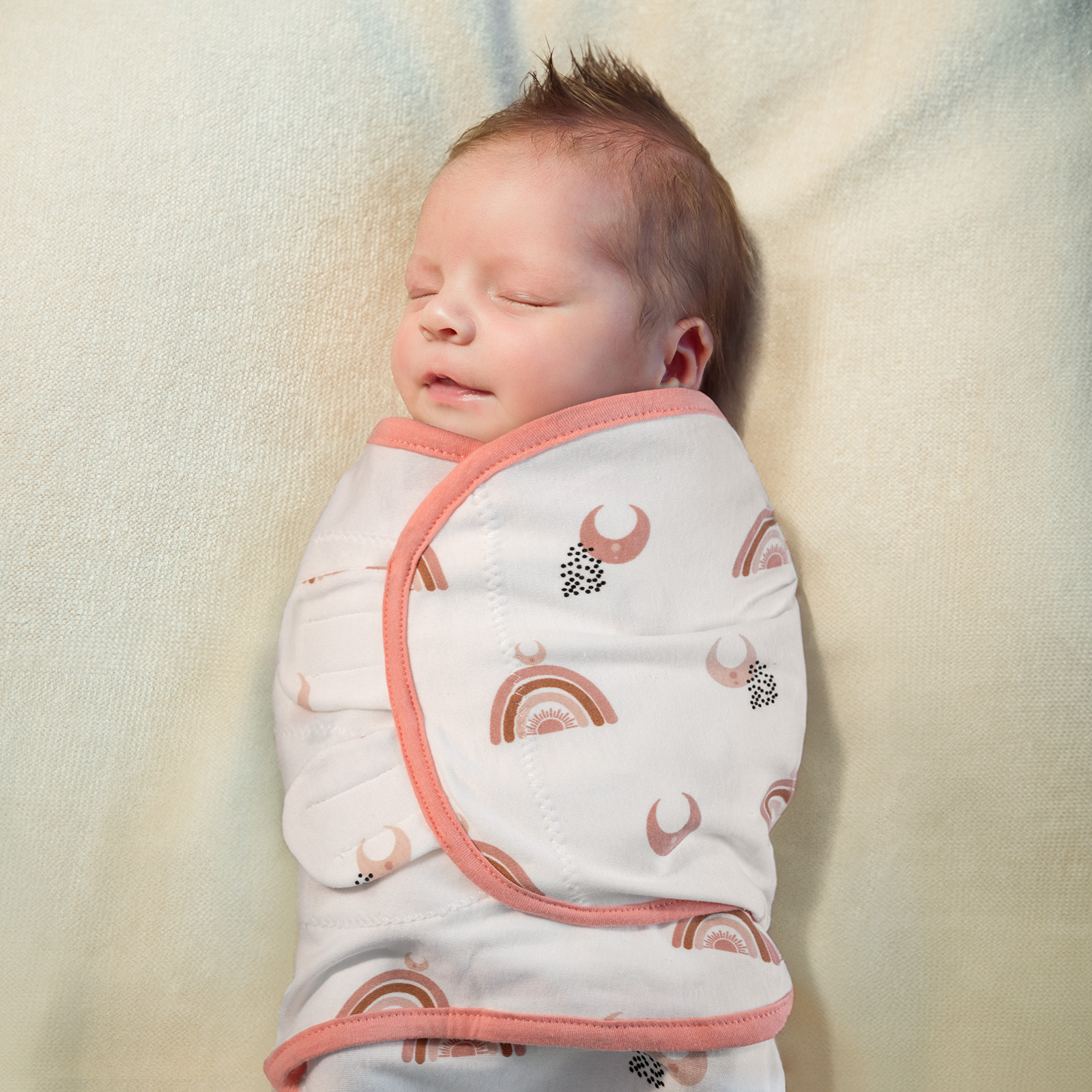 Gllquen Baby Swaddles with Zipper, Sunrise, 3-Pack photo 3