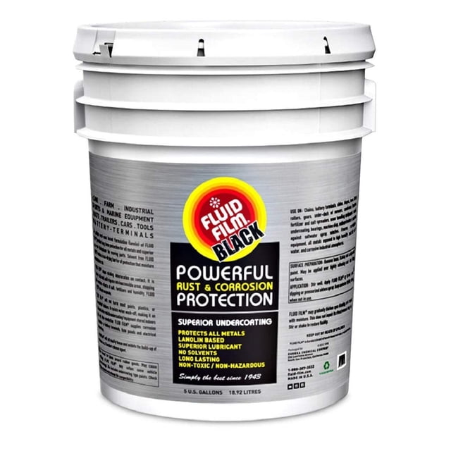 Película de fluido lubricante negra sin aerosol, 5 galones