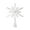 White, variant on Christmas Tree Topper Star Lighted Five-Pointed Star LED Tree Topper with Spring Base Gold Tree Decoration for Holiday Home Indoor Outdoor