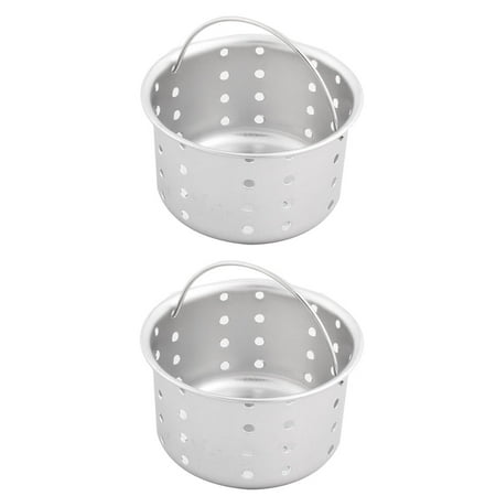 Bathroom Kitchen Stainless Steel Basin Sink Drain Strainer Filter 70mm Dia 2pcs