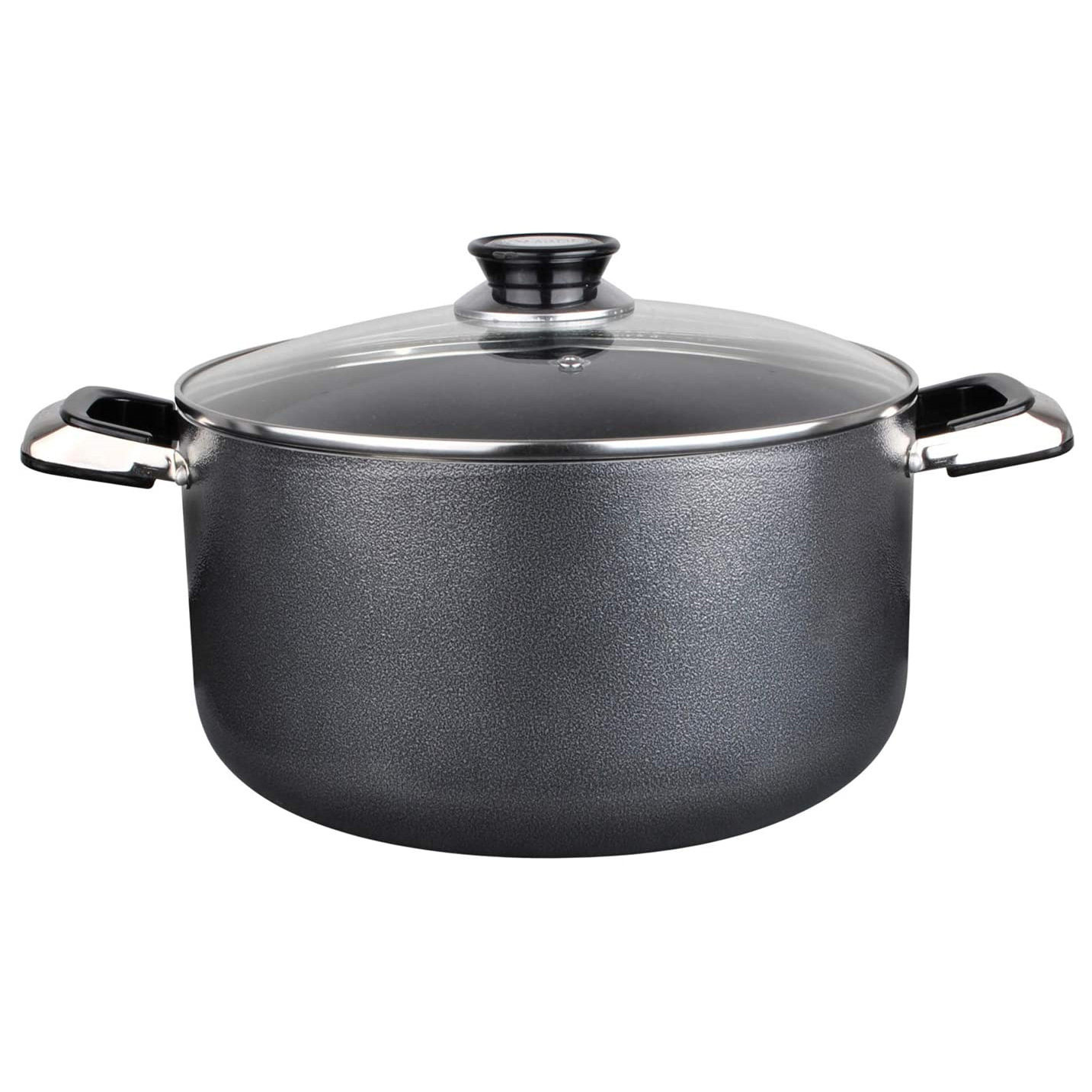 Alpine Cuisine Non Stick Aluminum Dutch Oven Kitchen Pot with Glass Lid