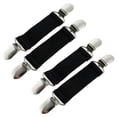 thumbnail image 1 of Paquete de 2-6 clips para de acero inoxidable, clip elástico para guantes para niños pequeños, color negro 2 piezas, 1 of 5